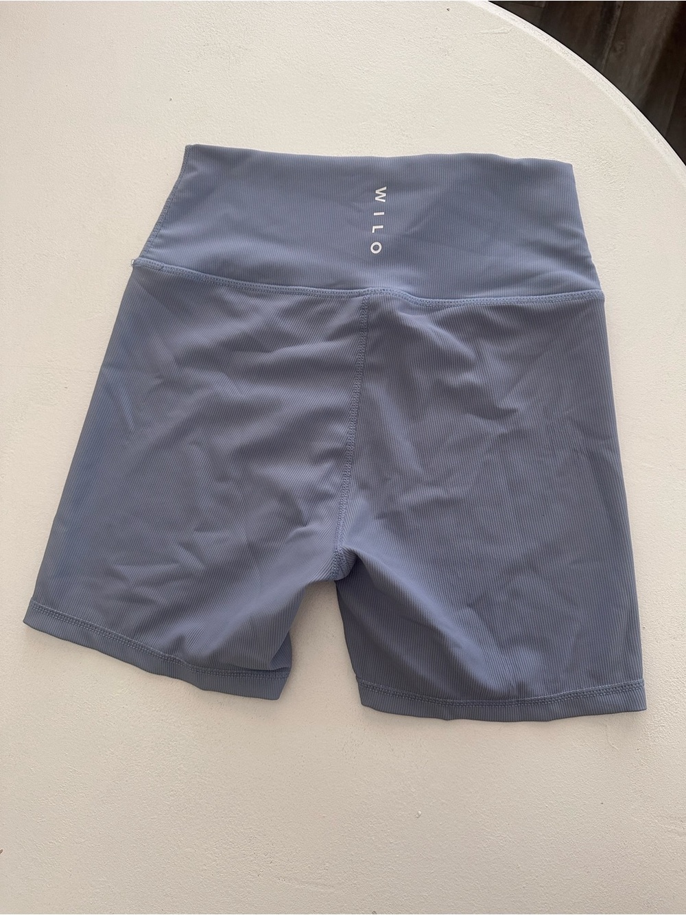 WILO the lable 
Base Ribbed Bike Short medium blue
